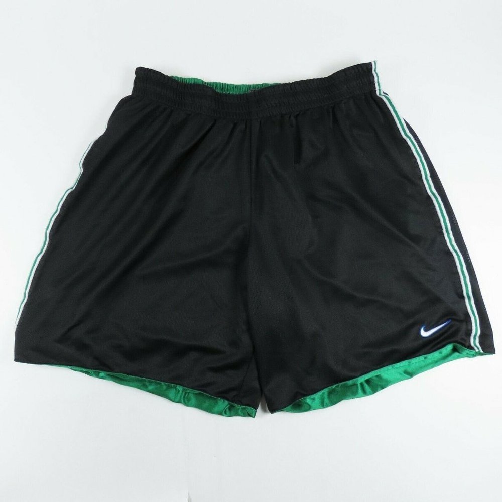 Nike Mens Shorts Size XXL 2XL Black Green Athletic